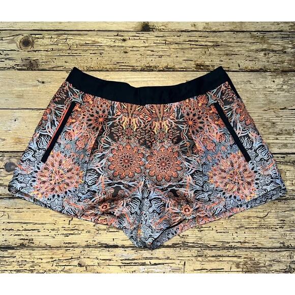 Helmut Lang Women’s Size 2 Fluorescent Floral SS2013 Runway Shorts NWOT - Picture 1 of 6